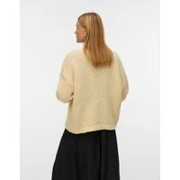 Vero Moda Strickjacke VMMAYBE LS OPEN CARDIGAN GA REP Kunstfaser, oversize