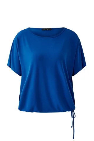 Miss Lagotte - T-Shirt mit Tunnelzug blau - Gr. - 38