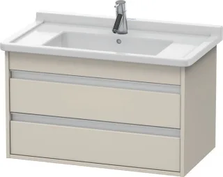 Duravit Ketho Waschtischunterbau wandhängend Taupe Matt 800x455x480 mm - KT664409191 KT664409191