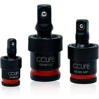 CCLIFE Steckschlüssel Schlagschrauber Kreuzgelenk Gelenksatz 3tlg 1/2"3/8"1/4" (Packung, 3 St)