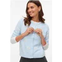 Vero Moda Strickjacke VMDOFFY INTARSIA 2/4 O-NCK CARDIGAN NOOS