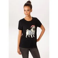 Aniston CASUAL T-Shirt mit Dackel oder Mops bedruckt - du hast die Wahl