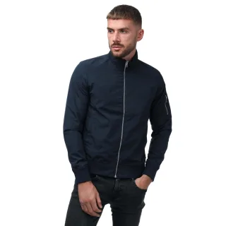 Jack and Jones Herren Mash Harrington Jacke in Marineblau