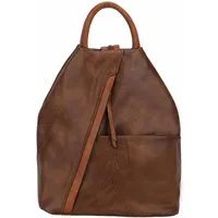 ITALYSHOP24 Rucksack Damen City- TagesRucksack Daypack Backpack Tasche Schultertasche Sport, Handtasche tragbar, Leder Optik viele Farben/Variationen, Schule Reise
