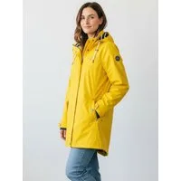 Dry Fashion Regenjacke Kiel Damen Regenmantel - Outdoor-Jacke Parka Wasserdicht & Winddicht Verschweißte Nähte, Kapuze verstellbar, abgedeckter Reißverschluss