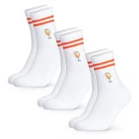 OCCULTO Tennissocken Damen & Herren Motiv Tennissocken 3er Pack (Modell: Summer) (3-Paar)