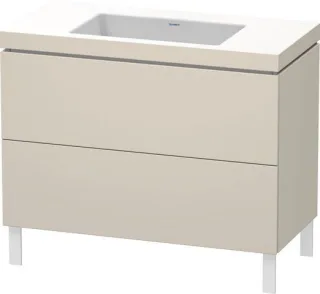 Duravit L-Cube c-bonded Set bodenstehend Taupe 1000x480x698 mm - LC6938N8383 LC6938N8383