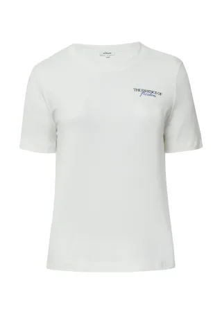 s.Oliver - T-Shirt creme - Gr. - 52