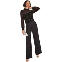 Friends Like These Paillettenshirt Friends Like These Bluse mit Stehkragen (1-tlg)