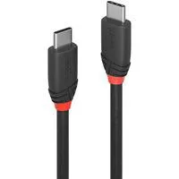 USB 3.2 Gen 2x2 Kabel Black Line, USB-C Stecker > USB-C Stecker schwarz, 1,5 Meter, Laden mit bis zu 60 Watt