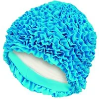 Fashy Badekappe Fashy - Badehaube Badekappe Rüschenbadehaube Rüschen Damen Türkis