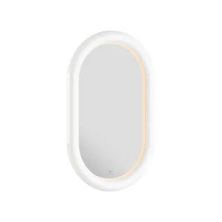 VitrA Liquid Wandspiegel mit LED-Beleuchtung oval-länglich 50 x 80 cm Weiß Hochglanz,66743 66743