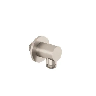KLUDI-A-QA Wandanschlussbogen rund Stainless Brushed Nickel PVD 65547N5-00