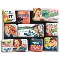 Nostalgic-Art Magnet 9tlg. Magnetset - Say it 50's - Office Fun
