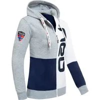 Nebulus Sweatjacke NEBSTER, P6115 - Damen, navy-weiß-grau, S/36