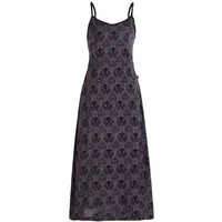 Vishes Sommerkleid Langes Kleid Baumwolle Ornament Print Spaghettiträger Alternative Mode, Boho, Hippie, Ethno, Festival