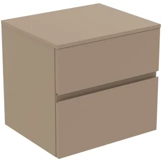 Ideal Standard Waschtischunterschrank Finesse o.Ausschnitt 602x505x558mm 2 Auszüge Greige matt, E343 E3433UP