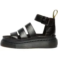 DR. MARTENS Clarissa Quad analine croc emboss Sandale