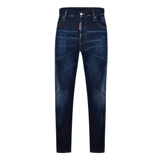 Herren DSquared2 Clean Wash Skater Jeans in Blau