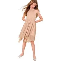 LIPSY Partykleid Lipsy Funkelndes Neckholder-Partykleid, Zipfelsaum (1-tlg)