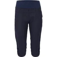 malito more than fashion Leinenhose malito Damen Hose aus Leinen, Stoffhose in Uni Farben, Freizeithose Capri Leinen Hose mit elastischem Bund