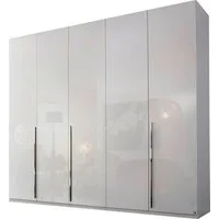 rauch Drehtürenschrank Kleiderschrank Schrank Garderobe Wäscheschrank BESTSELLER MONTCLAR (3 Ausstattungen BASIC/CLASSIC/PREMIUM (SOFT-CLOSE), Breiten 201-400 cm) Front in Glas/Hochglanz/Dekor/Grauspiegel in 5 Breiten MADE IN GERMANY