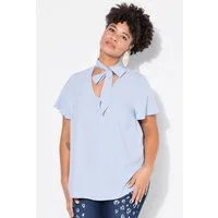 MIAMODA Longbluse Schluppenbluse A-Linie Satin Flügel-Halbarm