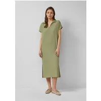 s.Oliver Midikleid Kleid Strukturiertes Jersey-Kleid mit Schlitzen