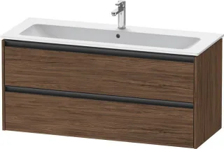 Duravit Ketho.2 Waschtischunterbau wandhängend Nussbaum dunkel Matt 1210x480x550 mm - K2526502121000 K25265021210000