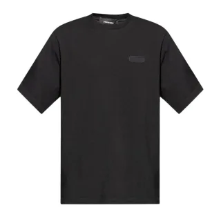 Dsquared2 Loose Fit Monotone Logo Schwarzes T-shirt
