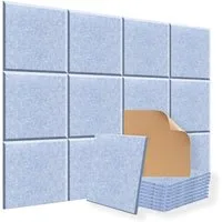 YMQHBS Akustikplatte Selbstklebend, 30 x 30 cm, 12 Stück, (packung, 12-St., Akustikplatte)