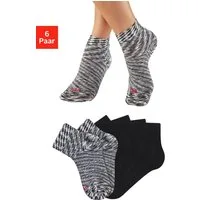 H.I.S Kurzsocken (Packung, 6-Paar) unifarben und meliert in einer Packung