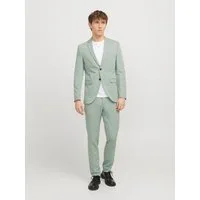 Jack & Jones Anzug JPRFRANCO Extra schmal, pflegeleicht, stilvoll mit fallendem Revers Materialmix aus Polyester, Viskose und Elasthan
