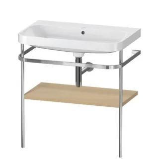 Duravit Happy D.2 Plus c-shaped Set mit Metallkonsole Mediterrane Eiche Matt 775x490x850 mm - HP4837 HP4837N7171