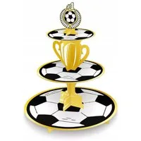 PartyPal Tortenständer 41cm Fußball-Cupcake-Ständer - Ideal für Partys!