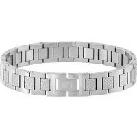 S&T Design Edelstahlarmband Herren Edelstahl Armband Schwarz Silber (Solides 316L Edelstahl, Metall), Knebelverschluss Armband für Herren Junge Geschenk für Mann Sohn Kind