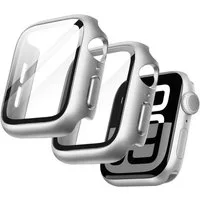 SmartUP Smartwatch-Hülle 2X Hülle für Apple Watch 11 42mm 46mm Case Cover Schutzglas Display 9H Für Apple Watch Serie 11, kompletter Rundumschutz