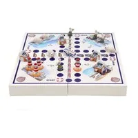ELLUG Spiel Würfelspiel Brettspiel Küstendesign maritim Leuchtturm Strandkorb, zusammenklappbar