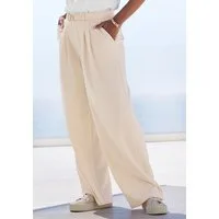 LASCANA Schlupfhose aus bügelfreier Ware mit weitem Bein Sommerhose, sommerlich elegant, Business chic