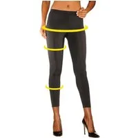 LASCANA Leggings glatter Stoff, leichter Formeffekt (1-tlg., Bis Gr. 52/54) aus leicht glänzender Qualität, Loungewear