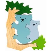 GICO Steckpuzzle Tier Holzpuzzle Koala für Kinder - 3938, Puzzleteile