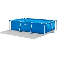 Intex Framepool Intex Rectangular Frame Pool -Aufstellpool - 300 x 200 x 75 cm, Blau, 300x200x75cm Rechteckig Rahmen Pool