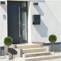 Kunstpflanze Lavendel 2er-Set Lavendelbäume, HOMCOM, Höhe 60 cm, für Wohnzimmer Schlafzimmer Büro Garten moderne Dekoration Geschenk