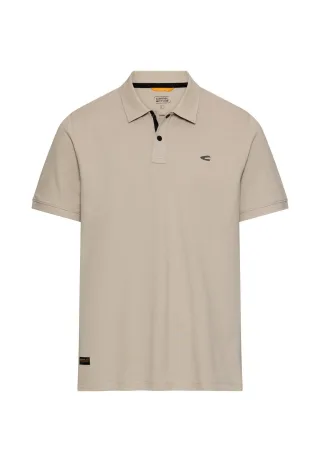 camel active - Poloshirt mit Druckknöpfen light beige - Gr. - 3XL