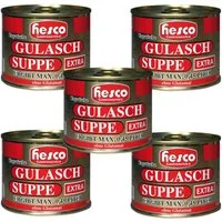 Hesco Fertiggericht, Hesco ungarische Gulaschsuppe extra Konzentrat 5 Dosen 1060ml