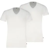 Levi's® T-Shirt LEVIS MEN V-NECK (2er Pack) mit V-Ausschnitt und kurzen Ärmeln