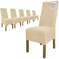 sh SCHEFFLER-HOME LIVE HOMESTYLE Stuhlhusse Leon Stoff Veltara, Premium-Microfaser Veltara in edler Wildleder-Optik