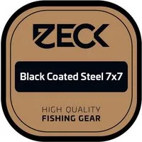 Zeck Fishing Vorfachschnur Zeck Black Coated Steel 7x7 5m, 12 m Länge, (5-St)
