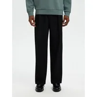 Selected Chinohose SLH220-LOOSE FINN FLEX PANTS NOOS Materialmix, loose fit
