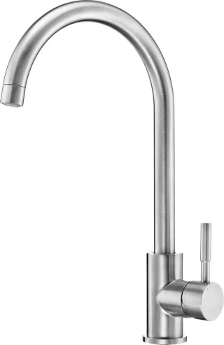 Neuesbad Serie 330 Spültischarmatur mit U-Auslauf, Edelstahl NB1DEBBMF62M1